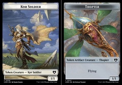 Kor Soldier (0008) // Thopter (0047) Double-Sided Token