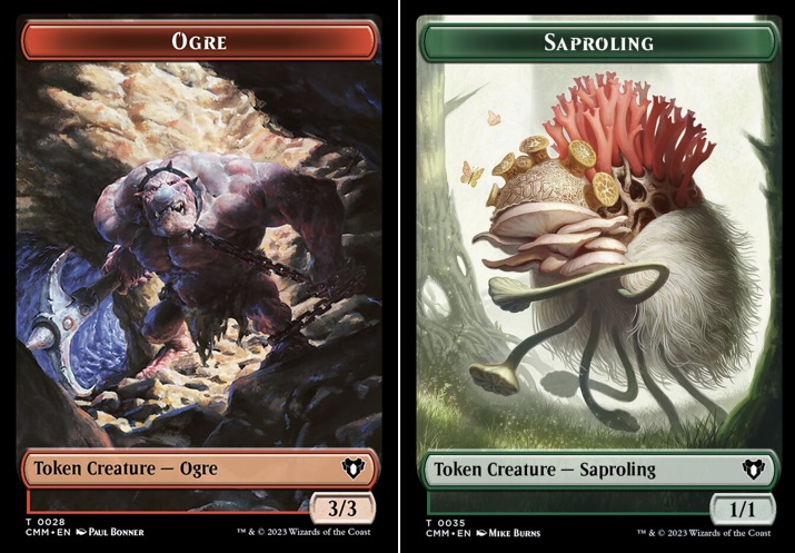 Ogre (0028) // Saproling (0035) Double-Sided Token