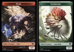 Ogre (0028) // Saproling (0035) Double-Sided Token