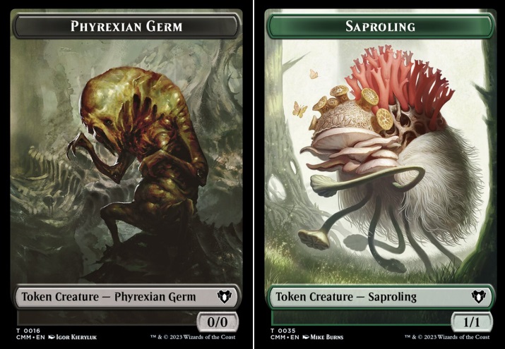 Phyrexian Germ (0016) // Saproling (0035) Double-Sided Token