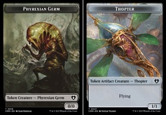 Phyrexian Germ Token (0016) // Thopter Token (0047)