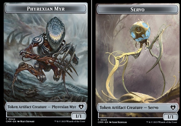 Phyrexian Myr (0044) // Servo (0045) Double-Sided Token