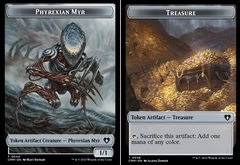 Phyrexian Myr (0044) // Treasure (0048) Double-Sided Token