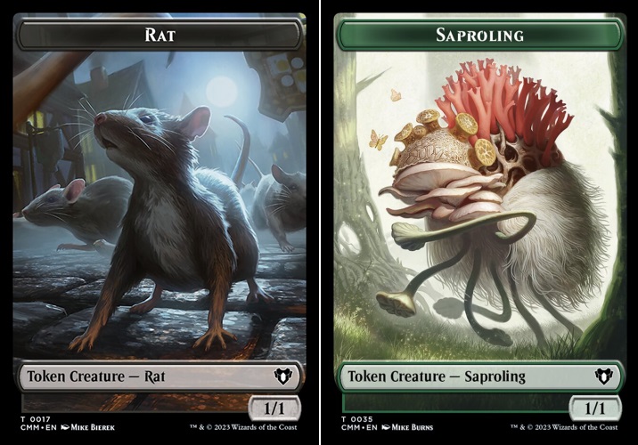 Rat (0017) // Saproling (0035) Double-Sided Token