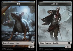 Rat (0017) // Zombie (0019) Double-Sided Token