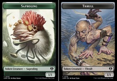 Saproling (0035) // Thrull (0018) Double-Sided Token