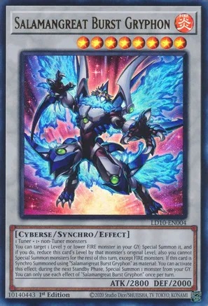 Salamangreat Burst Gryphon - LD10-EN004 - Ultra Rare - 1st Edition