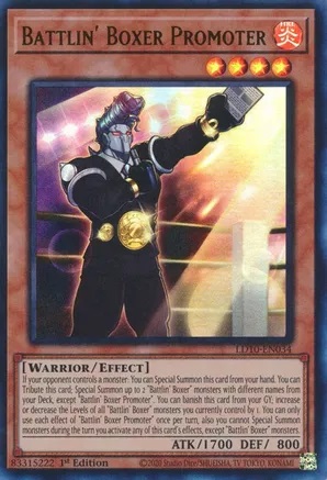 Battlin Boxer Promoter - LD10-EN034 - Ultra Rare - 1st Edition