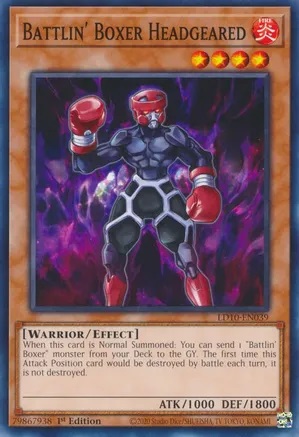 Battlin Boxer Headgeared - LD10-EN039 - Common - 1st Edition
