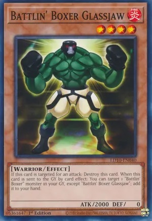 yugioh battlin boxer cards Battlin' Shadow Card Type: Monster Attribute: Fire Type: Warrior Level: 4 Attack: 1800 Defense: 1400 Description: During your Main Phase: You can detach 1 Xyz Material from a "Battlin' Boxer" Xyz except Battlin Boxer Uppercutter NEW! Battlin' Boxers | Deck