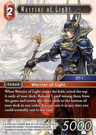 Warrior of Light - 20-004C - C - Foil