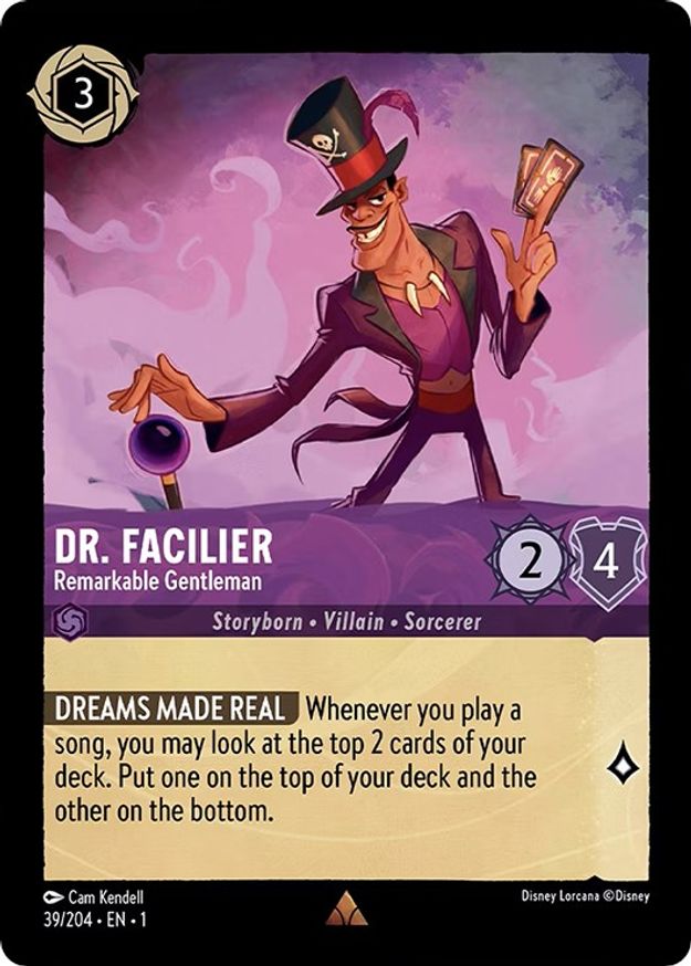 Dr. Facilier - Remarkable Gentleman - 39/204 - Rare