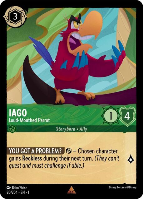 Iago - Loud-Mouthed Parrot - 80/204 - Rare