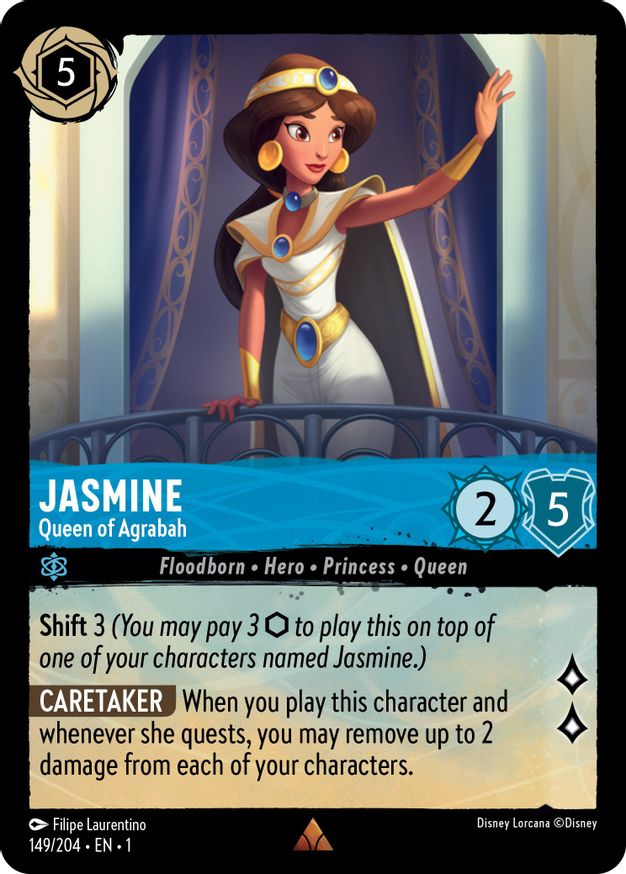 Jasmine - Queen of Agrabah - 149/204 - Rare