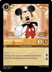 Mickey Mouse - True Friend - 12/204 - Uncommon