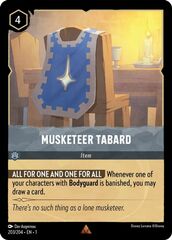 Musketeer Tabard - 203/204 - Rare