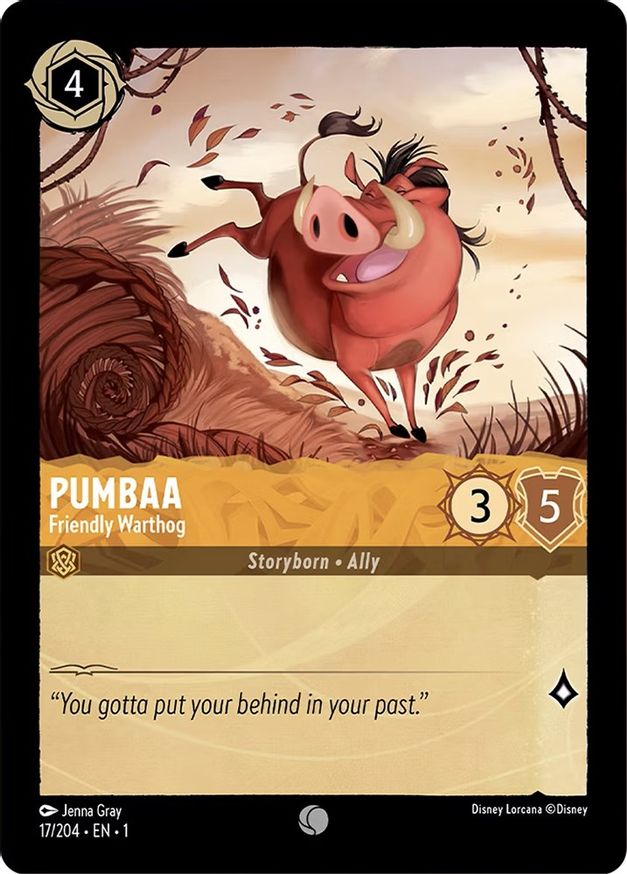 Pumbaa - Friendly Warthog - 17/204 - Common