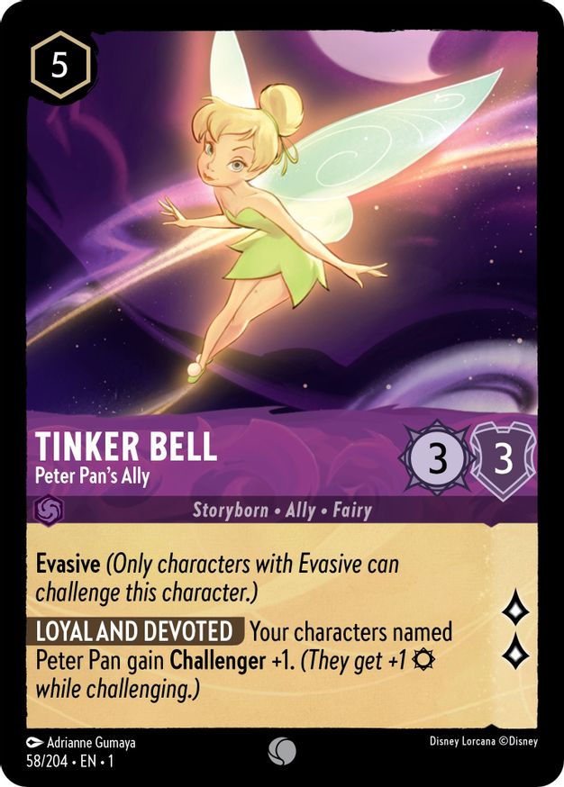 Tinker Bell - Peter Pans Ally - 58/204 - Common