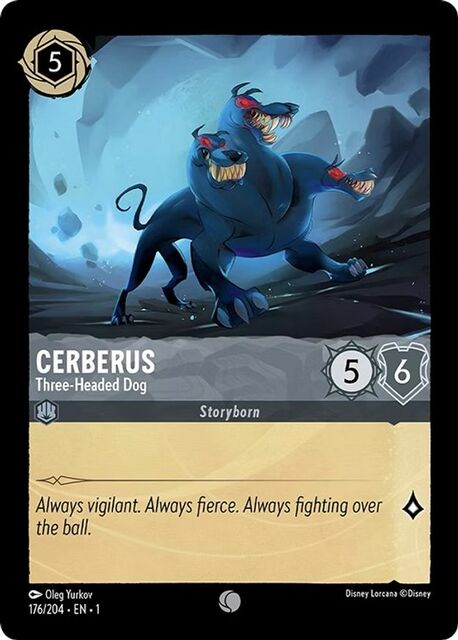 Cerberus - Three-Headed Dog - 176/204 - Common - Cold Foil