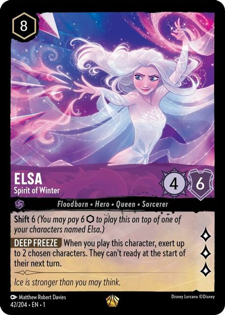 Disney Lorcana Frozen Marshmallow hot Foil Super Rare Card 50/204