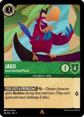 Iago - Loud-Mouthed Parrot - 80/204 - Rare - Cold Foil