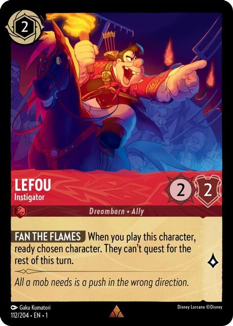 Lefou - Instigator - 112/204 - Rare - Cold Foil