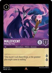 Maleficent - Biding Her Time - 48/204 - Rare - Cold Foil