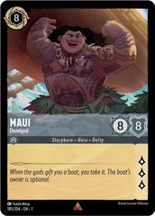 Maui - Demigod - 185/204 - Rare - Cold Foil