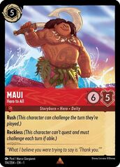 Maui - Hero to All - 114/204 - Rare - Cold Foil