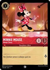 Minnie Mouse - Always Classy - 116/204 - Common - Cold Foil