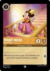 Minnie Mouse - Beloved Princess - 13/204 - Common - Cold Foil