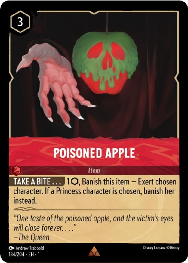 Poisoned Apple - 134/204 - Rare - Cold Foil