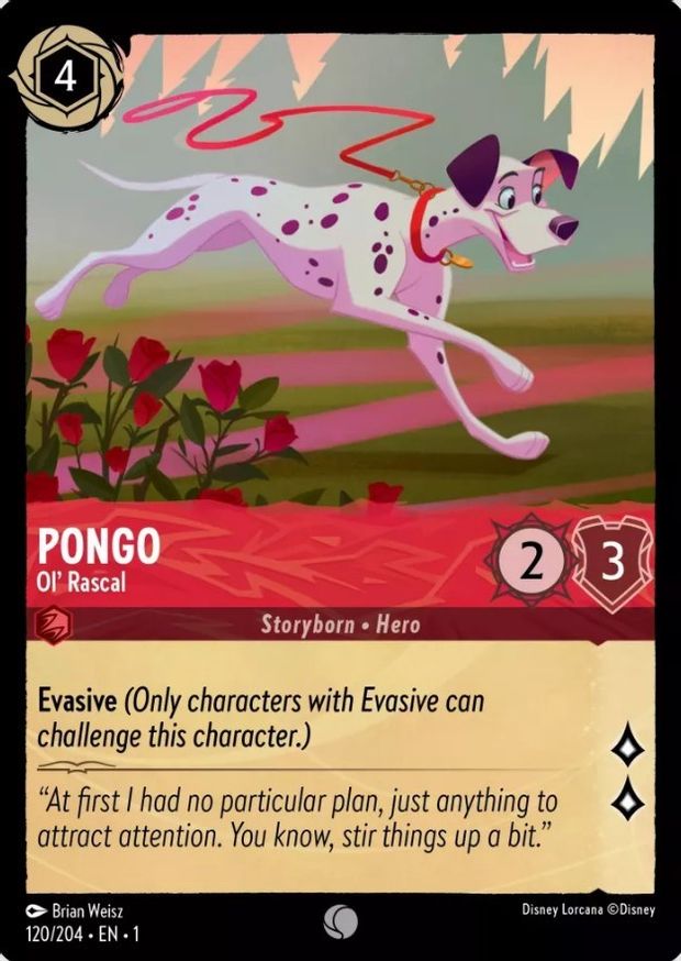 Pongo - Ol Rascal - 120/204 - Common - Cold Foil