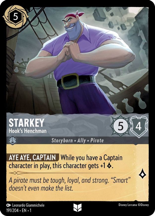 Starkey - Hooks Henchman - 191/204 - Uncommon - Cold Foil