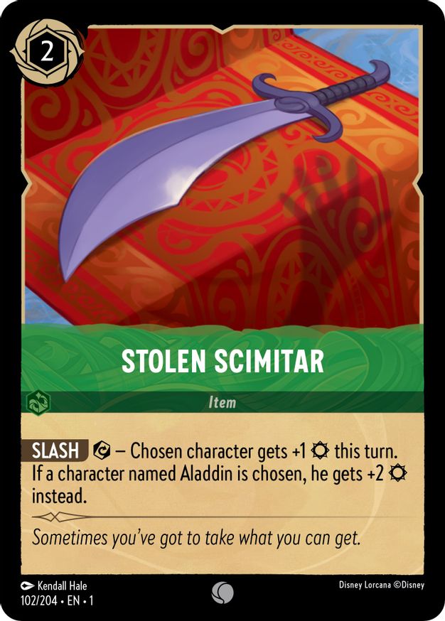 Stolen Scimitar - 102/204 - Common - Cold Foil