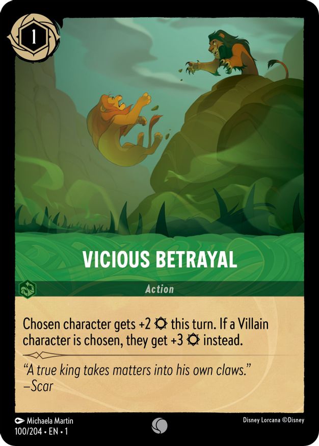 Vicious Betrayal - 100/204 - Common - Cold Foil