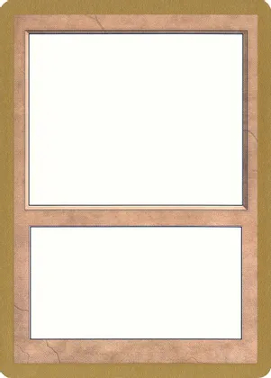 1998 World Championship Blank Card