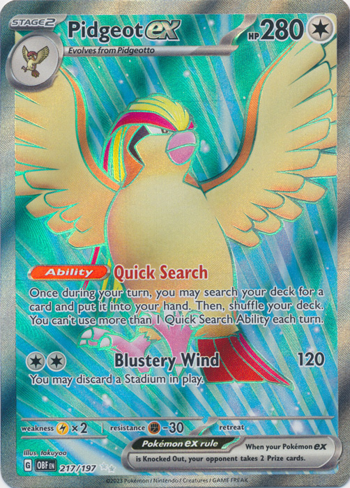 Pidgeot ex - 217/197 - Ultra Rare