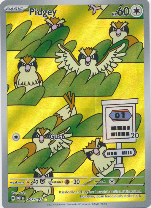 Pidgey - 207/197 - Illustration Rare