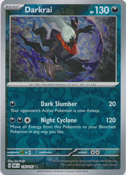 Darkrai - 136/197 - Rare - Reverse Holo