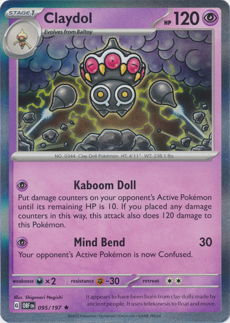 Claydol - 095/197 - Holo Rare