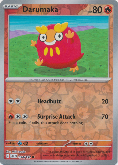 Darumaka - 034/197 - Common - Reverse Holo