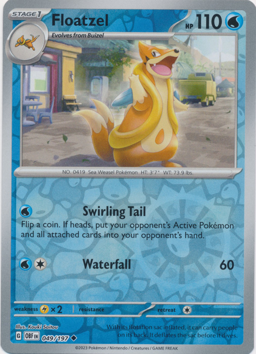 Floatzel - 049/197 - Uncommon - Reverse Holo