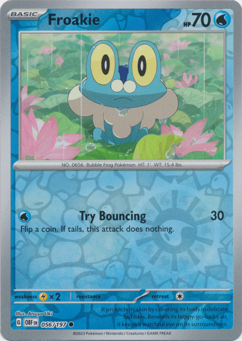 Froakie - 056/197 - Common - Reverse Holo