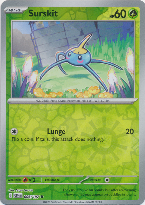 Surskit - 006/197 - Common - Reverse Holo