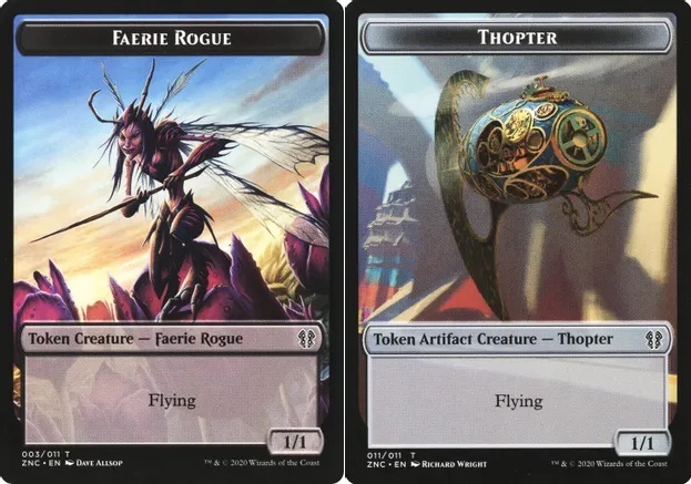 Faerie Rogue // Thopter Double-sided Token