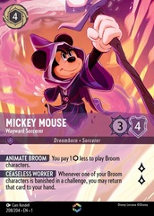 Mickey Mouse, Wayward Sorcerer (0208) (Enchanted) - Inkwash Foil