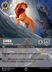 Simba - Returned King - 215/204 - Enchanted - Holofoil