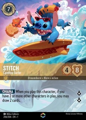 Stitch, Carefree Surfer (0206) (Enchanted) - Inkwash Foil