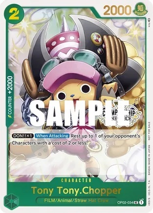 Tony Tony Chopper - OP02-034 - Promo - (Store Championship Participation Pack)